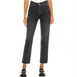 Agolde Fen High Rise Relaxed Taper Jeans 30 Black